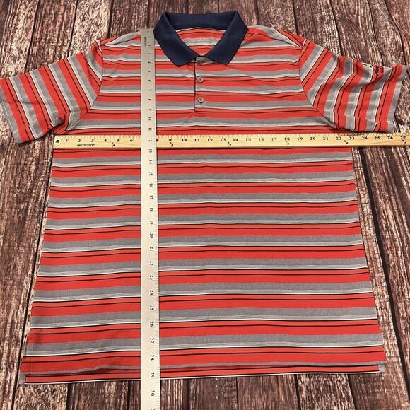 Lot Of 4 Adidas Men USA Athletic Short Sleeve Striped Golf Polo Shirt‎ Sz Large - Picture 14 of 14